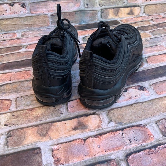 Nike Air Max 97 Sneaker in Black/Black/Dark Smoke Grey Size W11.5/M10 - Picture 7 of 8